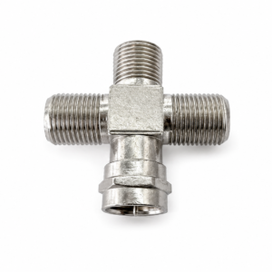Cople Coaxial Tipo T 3 Hembras 1 Macho