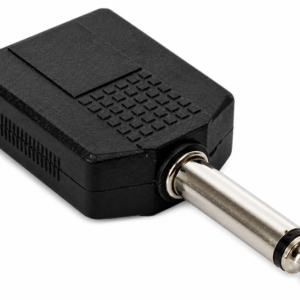 Adaptador 2 Jack 6.3mm a Plug 6.3mm Mono