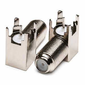 Conector Tipo F Hembra Para Chasis a 90°
