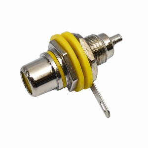 Conector Jack RCA Amarillo Para Chasis