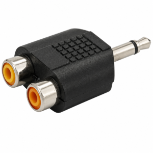 Adaptador 2 Jack RCA a Jack 3.5 mm Monoaural