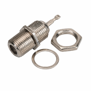 Conector Tipo F Hembra Recto para Montaje