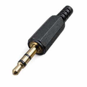 Plug 2.5 mm Estéreo de Plástico Negro