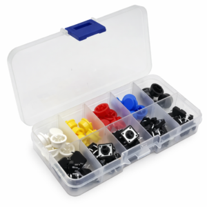 Kit de 25 Botones Pulsadores 12x12 mm