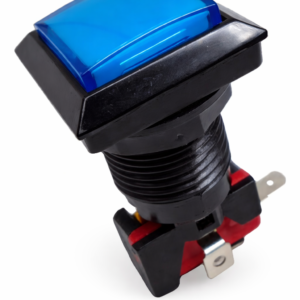 Botón para Máquina con Micro y Piloto Azul 250V