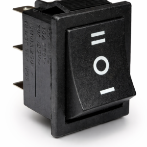Switch Balancín Negro 6 Terminales ON-OFF-ON