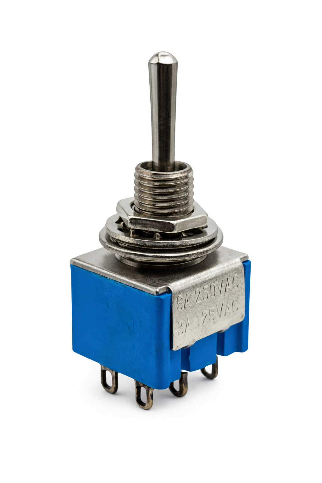 Switch de Palanca 6 Patas 2P2T ON/OFF/ON 6A 125V