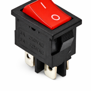 Switch de Balancín Mini Rojo 4 Pines