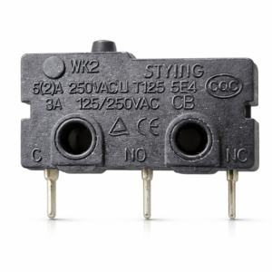 Micro Switch 3 Patas con Botón Negro 3A 250V
