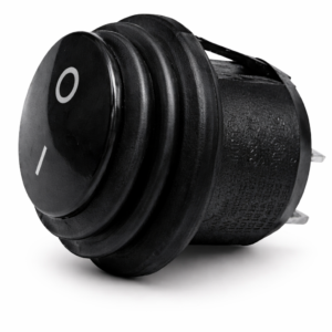 Switch Redondo Negro 2 Pines ON/OFF