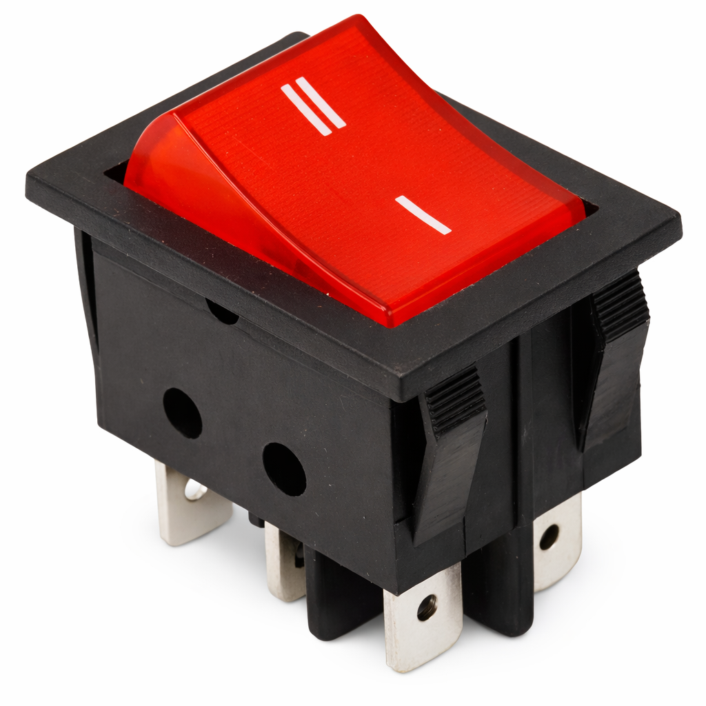 Switch Iluminado 6 Patas On-On 20A 125V