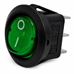 Switch Balancín con Piloto 125V 3A Verde