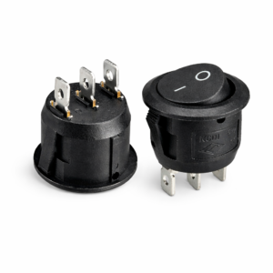 Switch Balancín Negro 3 Pines 6A