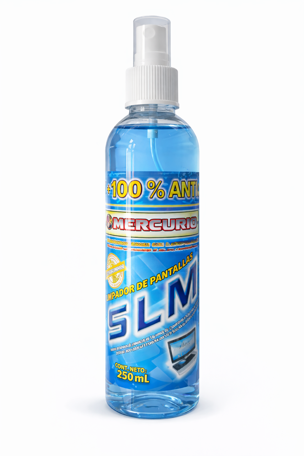 Limpiador de Pantallas SLM 250 ml con Atomizador