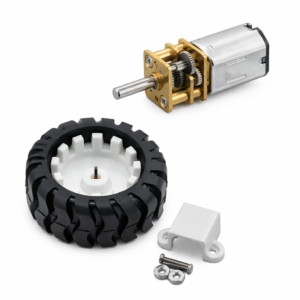 Kit Micromotoreductor con Llanta 200RPM 150:1